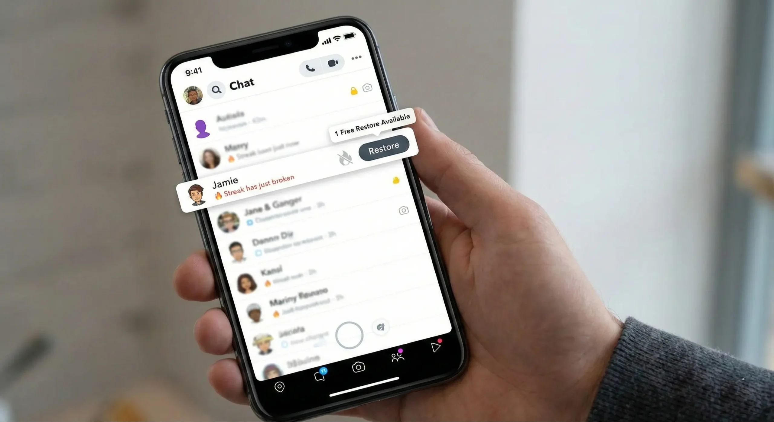 How to Restore a Lost Snapchat Streak