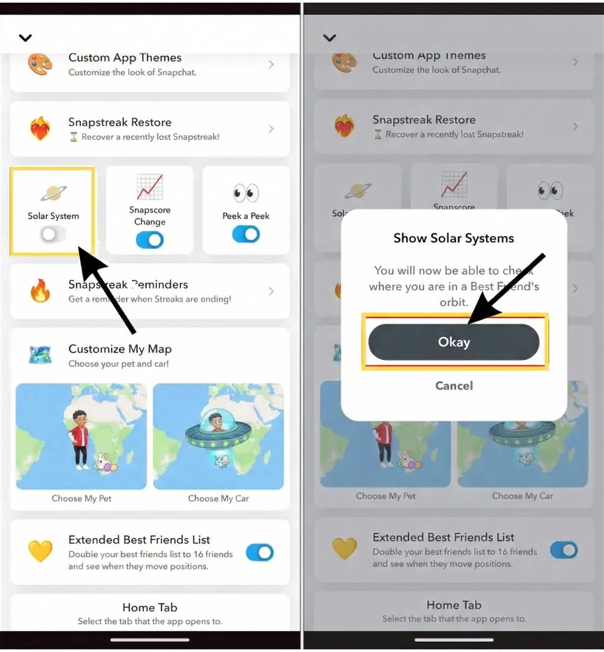 Enable Snapchat Plus