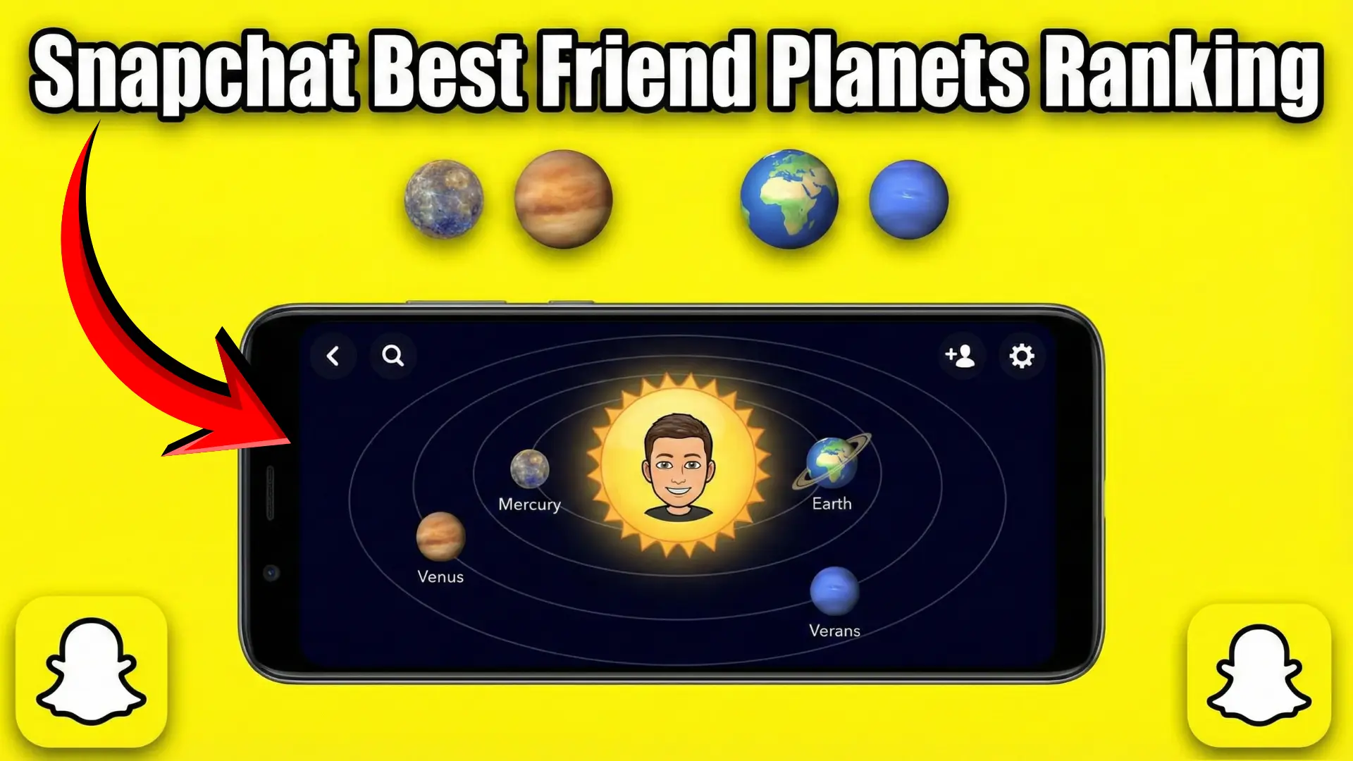 Snapchat Best Friend Planets Ranking Explained and How It Works