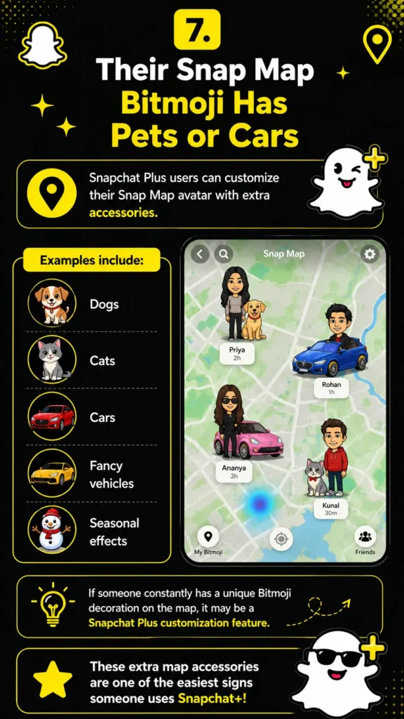 Their Snap Map Bitmoji Has Pets or Cars